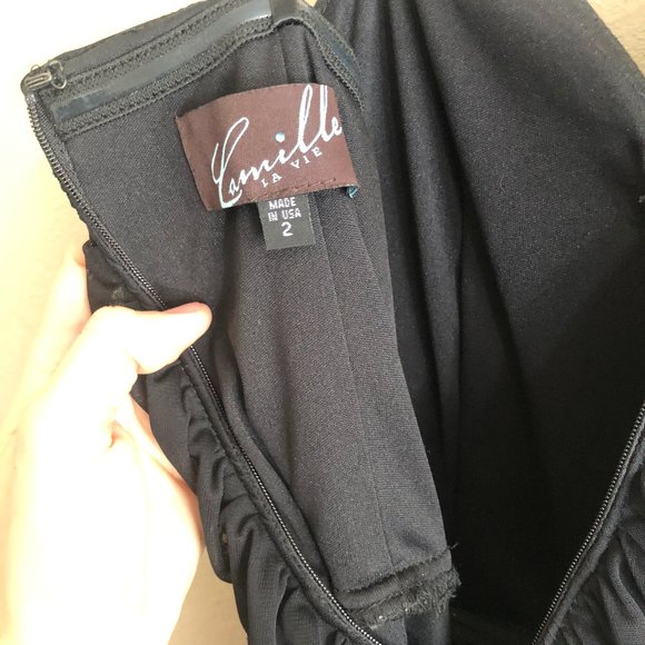 CAMILLE LA VIE EMBELLISHED PROM DRESS SIZE 2 - Picture 7 of 7